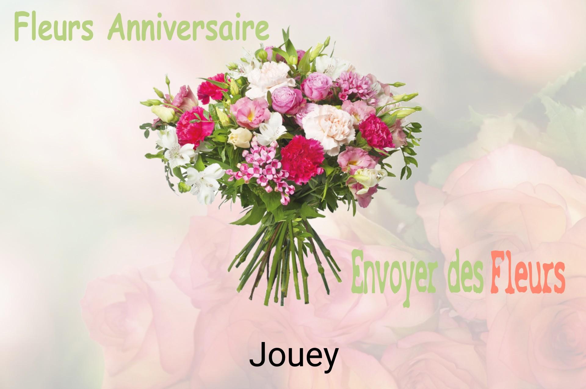 Bouquet de fleurs d’anniversaire livré à Jouey