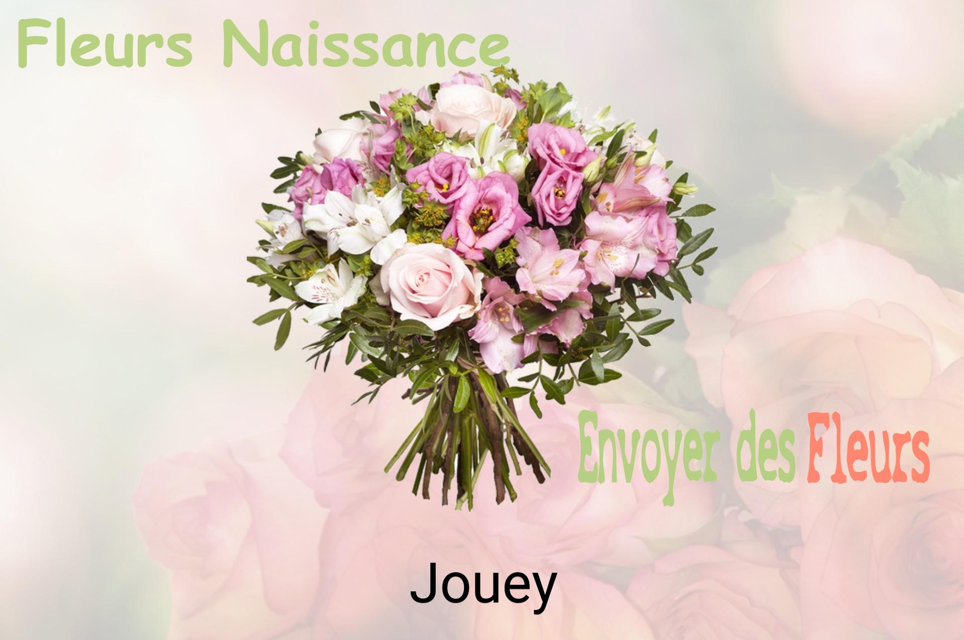 Bouquet de fleurs de naissance livré à Jouey